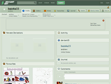 Tablet Screenshot of bazoka33.deviantart.com