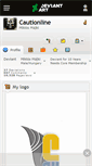 Mobile Screenshot of cautionline.deviantart.com