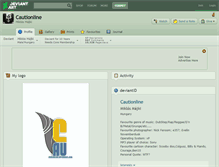 Tablet Screenshot of cautionline.deviantart.com
