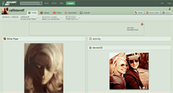 Desktop Screenshot of callistawolf.deviantart.com