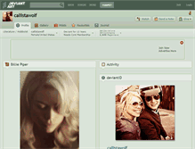 Tablet Screenshot of callistawolf.deviantart.com