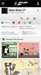 Mobile Screenshot of neon-blue-27.deviantart.com