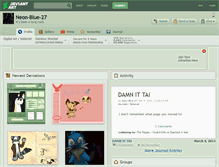 Tablet Screenshot of neon-blue-27.deviantart.com