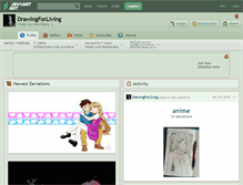 Tablet Screenshot of drawingforliving.deviantart.com
