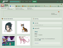 Tablet Screenshot of dnsss.deviantart.com