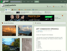 Tablet Screenshot of creativeartist94.deviantart.com