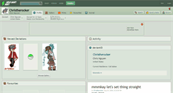 Desktop Screenshot of christherocker.deviantart.com