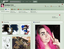 Tablet Screenshot of goldstar1234.deviantart.com