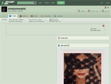 Tablet Screenshot of ninetyninedolls.deviantart.com