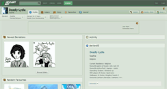 Desktop Screenshot of deadly-lydia.deviantart.com