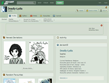 Tablet Screenshot of deadly-lydia.deviantart.com