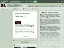 Tablet Screenshot of murderousjustice.deviantart.com