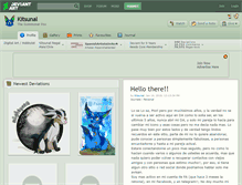 Tablet Screenshot of kitsunal.deviantart.com