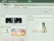 Tablet Screenshot of kaya-15.deviantart.com