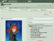 Tablet Screenshot of gem-313-gem.deviantart.com