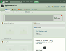 Tablet Screenshot of gorillazstamp1plz.deviantart.com