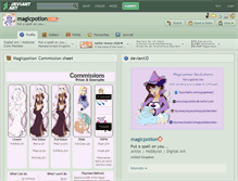 Tablet Screenshot of magicpotion.deviantart.com