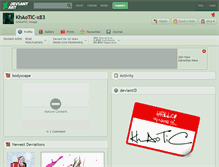Tablet Screenshot of khaotic-x83.deviantart.com