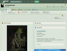 Tablet Screenshot of newparachute.deviantart.com