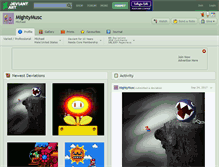 Tablet Screenshot of mightymusc.deviantart.com