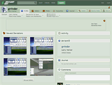 Tablet Screenshot of grrinder.deviantart.com