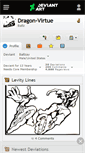Mobile Screenshot of dragon-virtue.deviantart.com