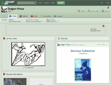 Tablet Screenshot of dragon-virtue.deviantart.com