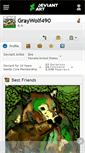 Mobile Screenshot of graywolf490.deviantart.com