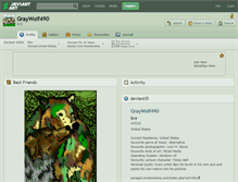 Tablet Screenshot of graywolf490.deviantart.com