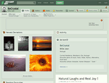Tablet Screenshot of becrystal.deviantart.com