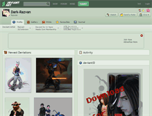 Tablet Screenshot of dark-razvan.deviantart.com