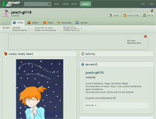 Tablet Screenshot of peach-girl18.deviantart.com