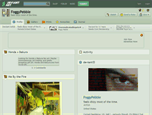 Tablet Screenshot of foggypebble.deviantart.com