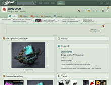 Tablet Screenshot of chris-scruff.deviantart.com
