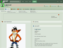 Tablet Screenshot of luigi-luver.deviantart.com