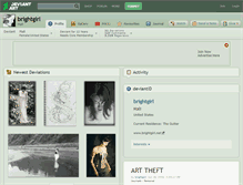Tablet Screenshot of brightgirl.deviantart.com