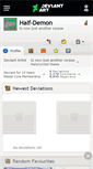 Mobile Screenshot of half-demon.deviantart.com