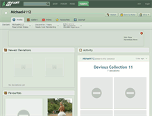 Tablet Screenshot of michael4112.deviantart.com