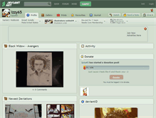 Tablet Screenshot of izzy65.deviantart.com