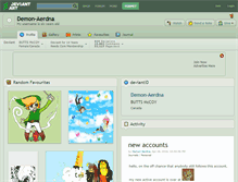 Tablet Screenshot of demon-aerdna.deviantart.com