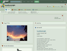 Tablet Screenshot of headlessknight.deviantart.com