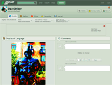 Tablet Screenshot of davestrider.deviantart.com
