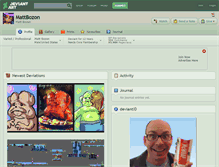 Tablet Screenshot of mattbozon.deviantart.com