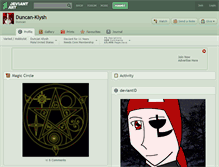Tablet Screenshot of duncan-klysh.deviantart.com