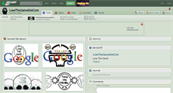 Desktop Screenshot of losethegamedotcom.deviantart.com