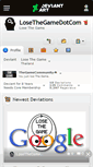 Mobile Screenshot of losethegamedotcom.deviantart.com