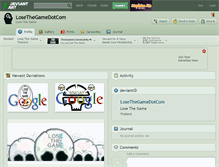 Tablet Screenshot of losethegamedotcom.deviantart.com