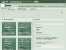 Tablet Screenshot of kundaba.deviantart.com