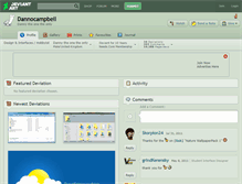 Tablet Screenshot of dannocampbell.deviantart.com