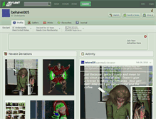 Tablet Screenshot of behave005.deviantart.com